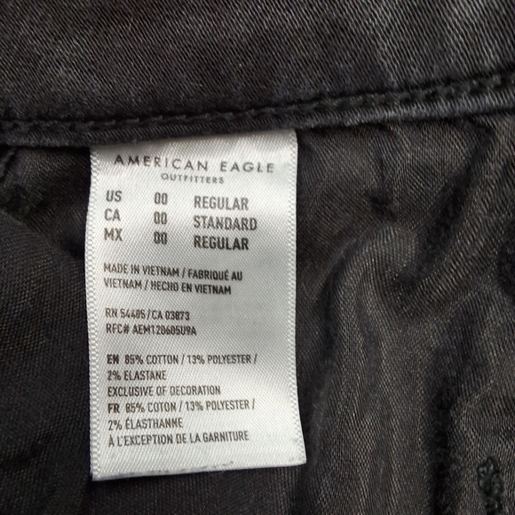 American Eagle Outfitters Black Skinny Jeans - Picture 2 of 2
